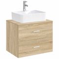vidaXL Umývadlo s batériou a odtokom Chróm 48,5 x 37,5 x 13 cm