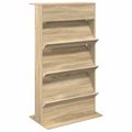 vidaXL Regál na časopisy Sonoma dub 70 x 41 x 126 cm Kompozitné drevo