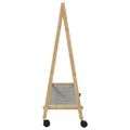 vidaXL Vešiak na oblečenie s policami a kolieskami 106x34x106,5 cm