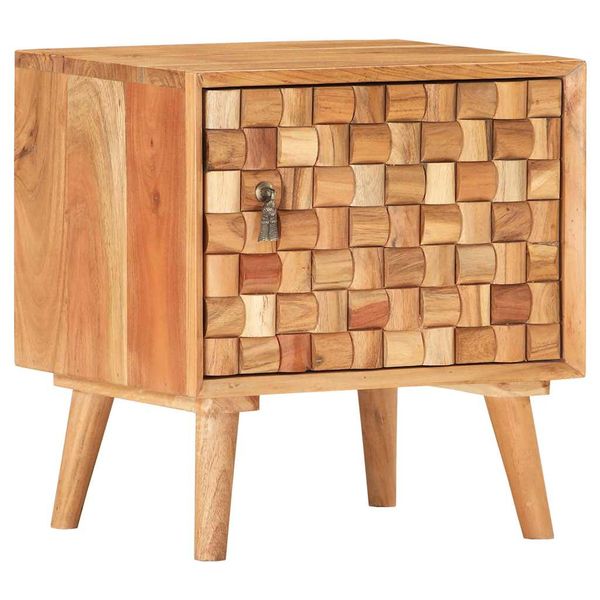 vidaXL Nočný stolík 42x35x45 cm akáciový masív