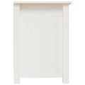 vidaXL TV skrinka biela 70x36,5x52 cm masívna borovica