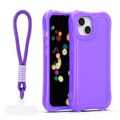 Puzdro Safepop s popruhom pre iPhone 14 6,1" fialové