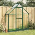 vidaXL Skleník so základovým rámom zelený 169x58x202 cm hliník