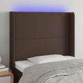 VidaXL Čelo postele hnedé 93x16x118/128 cm umelá koža