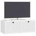 vidaXL Nástenná TV skrinka Biela 78,5 x 31 x 30 cm Kompozitné drevo