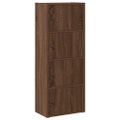 vidaXL Knižnica hnedý dub 40x24x102 cm kompozitné drevo
