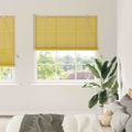 vidaXL Roleta Žltá 140 x 220 cm Bambus