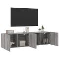 vidaXL TV skrinky nástenné 2 ks sivé sonoma 80x30x41 cm