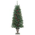 vidaXL Umelé vianočné stromčeky 2 ks 100 LED zelené 120 cm