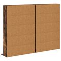 vidaXL CD Skrinka 2 ks Dymový dub 65 x 23,5 x 97,5 cm Kompozitné drevo
