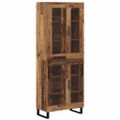 vidaXL Highboard 2 ks Staré drevo 69,5 x 34 x 180 cm Kompozitné drevo