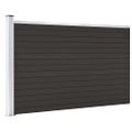vidaXL Plotový panel WPC 175x105 cm čierny