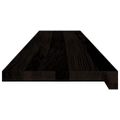 vidaXL Schodiskové stupne 12 ks hnedočierná 120x30x2 cm dubový masív