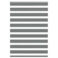 vidaXL Zebra roleta tmavošedá 110x100 cm šírka látky 105,9cm polyester