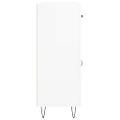 vidaXL Komoda biela 69,5x34x90 cm kompozitné drevo