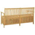 vidaXL Úložná lavička 2 -Seater 170 x 63 x 84 cm Masívna akácia