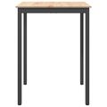 vidaXL Barový stôl 80 x 80 x 105 cm Masívne borovicové drevo Prírodná