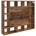 vidaXL Zrkadlová skrinka Staré drevo 91 x 15 x 76,5 cm