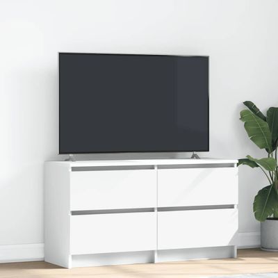 TV Skrinka vidaXL Biela 100x35x54 cm Drevo