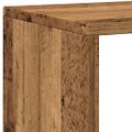 vidaXL Knižnica staré drevo 137,5x29x137,5 cm kompozitné drevo