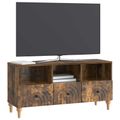 vidaXL TV skrinka 102 x 34,5 x 50 cm Údený Dub Konštruované drevo
