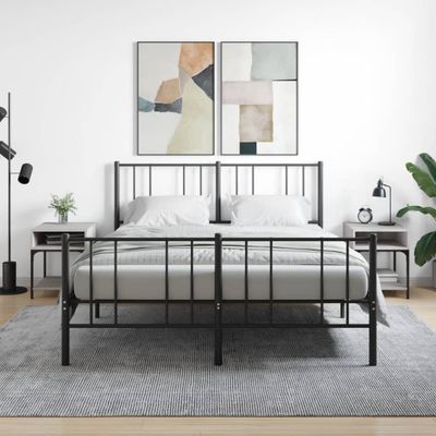 vidaXL Nočné stolíky 2 ks sivý dub sonoma 40x41x50 cm kompozitné drevo