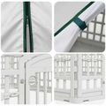 vidaXL 6 panelový psí výbeh 177,5 x 154,5 x 112 cm Plast Biela