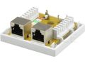 Zásuvka NEKU CAT5E FTP 2 x RJ45 na omietku biela Zásuvka NEKU CAT5E FTP 2 x RJ45 na omítku bílá