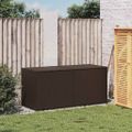 vidaXL Záhradný úložný box hnedý 283 l polyratan