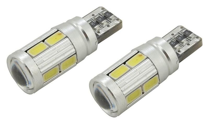 Žiarovka 10 SMD LED 3chips 12V T10 CAN-BUS ready biela 2ks