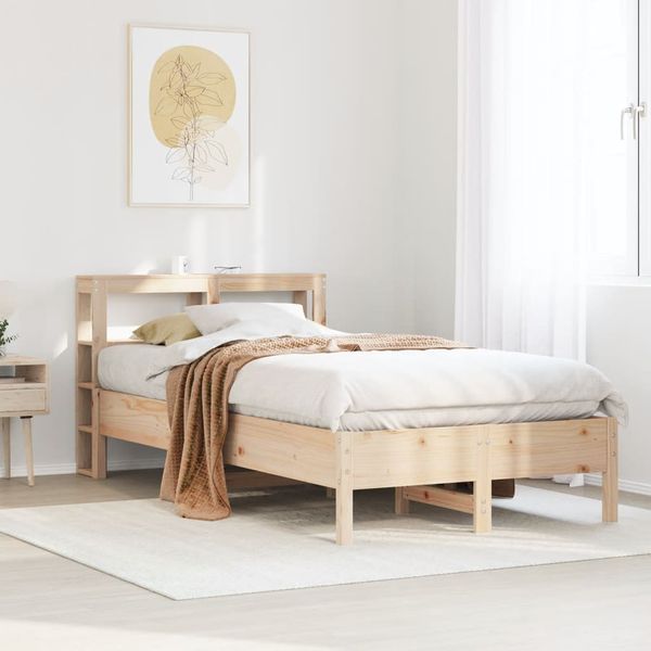 vidaXL Posteľ bez matraca 75x190 cm masívna borovica
