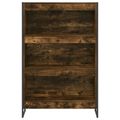 vidaXL Knižnica 80 x 30 x 121 cm Kompozitné drevo Dymová dub