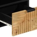 VidaXL TV skrinka Hnedá 100x33x46 cm Masívne drevo Mango