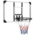 vidaXL Basketbalová doska priehľadná 90x60x2,5 cm polykarbonát
