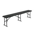 Kempingová sada skladacieho stola NC1618 a 2 lavíc NC3404 NILS Camp v antracitovej farbe