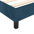 vidaXL Posteľný rám s boxspringom tmavomodrá 90x190 cm zamat