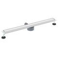 vidaXL Sprchový odtok 2 v 1 s 360° siphonom Strieborná 90 cm