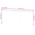vidaXL Altánok 4 x 3,98 x 2,67 m Zelená Polyester a oceľ
