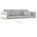 vidaXL Denná posteľ biela masívna borovica 80x200 cm