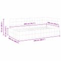 vidaXL Rohový rám postele s čelnou doskou Ružová 100 cm x 200 cm Zamat