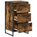 vidaXL Servírovacia skriňa Dymová dub 42 x 36 x 75.5 cm