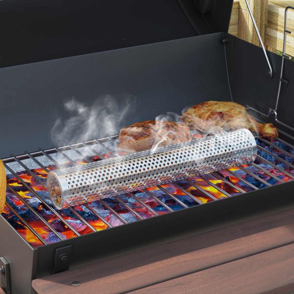 vidaXL Uhlíkový gril 75 x 48 x 120 cm Povrchovo upravená oceľ a plast