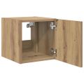 vidaXL TV nástenná skriňa 30,5 x 35 x 30 cm Remeselnícky dub