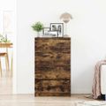 vidaXL Komoda údený dub 60x35x98,5 cm spracované drevo