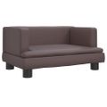 vidaXL Pelech pre psa hnedý 60x40x30 cm umelá koža