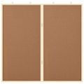 vidaXL Informačná nástenka 80 x 80 x 1.4 cm Borovicový masív Hnedá