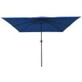 vidaXL Záhradný slnečník 295 x 295 x 245 cm Polyester a oceľ Azurblue