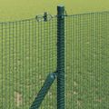vidaXL Zváraná drôtená ohrada na upevnenie 10 x 1 m Zelená Sieťovina