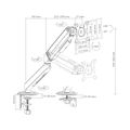 SBOX LCD-S012-3, Deskotop mount for 1 monitor