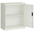 vidaXL Kartotéka bledosivá 79x40x90 cm oceľová